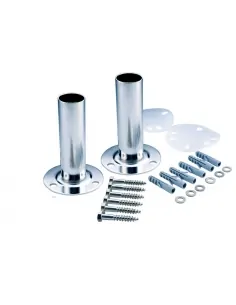 Set of 2 Detachable Anchors Pool Ladder With Plate