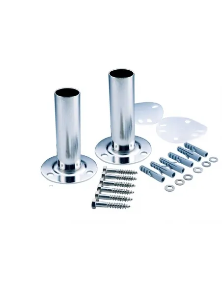 Set of 2 Detachable Anchors Pool Ladder With Plate