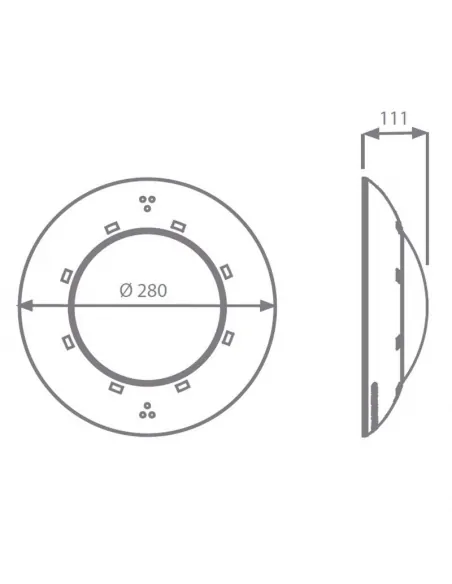 LED PAR56 RGB Flat Projector C/Control
