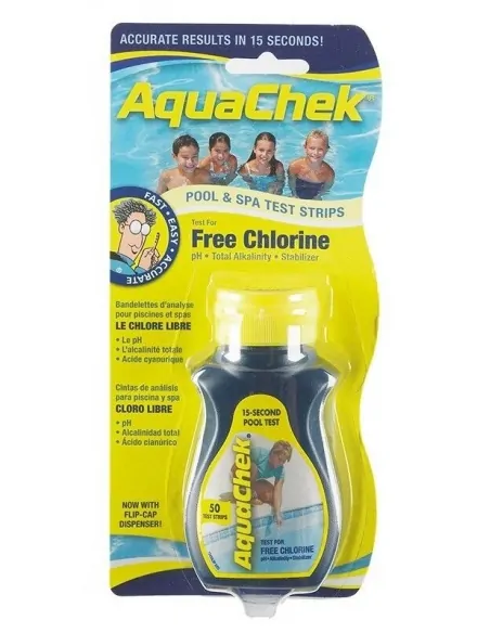 AquaChek Test Strips 4 Parameters Free Chlorine