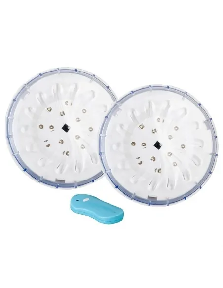 Jeu de projecteurs à LED pour piscine amovible Gre avec commande PLED2