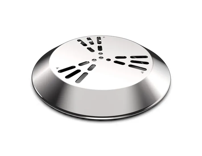 Antivortex stainless steel grating for concrete...