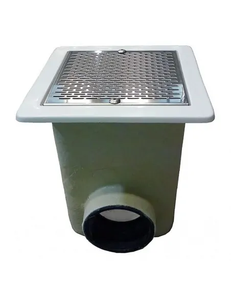 AstralPool Norm 330x330 PRFV Stainless Steel Grid Concrete Sump