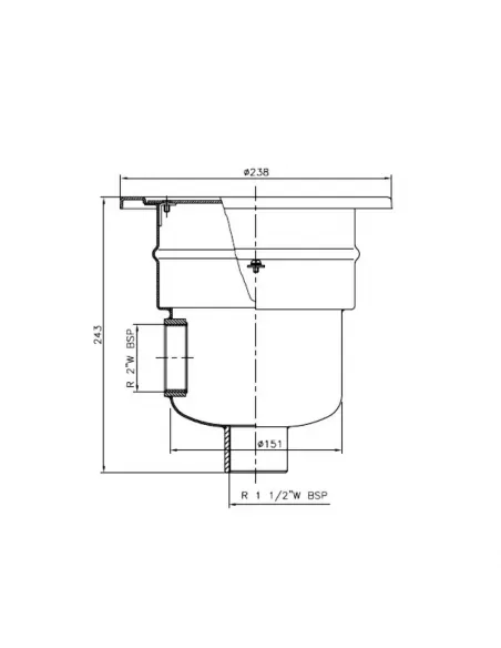 AstralPool stainless steel circular drain concrete pool