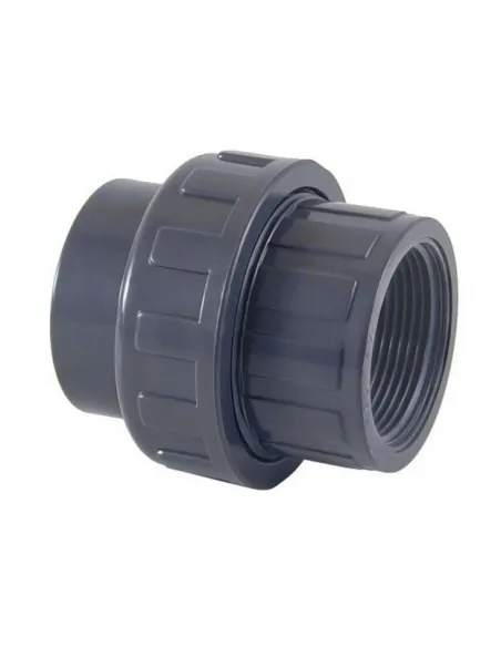 Accoppiamento misto in PVC a 3 pezzi Colla e vite femmina