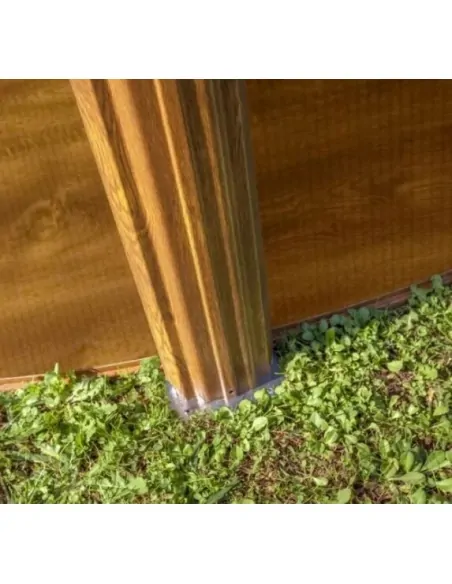 Detachable Swimming Pool Gre Pacific Circular Wood Imitation