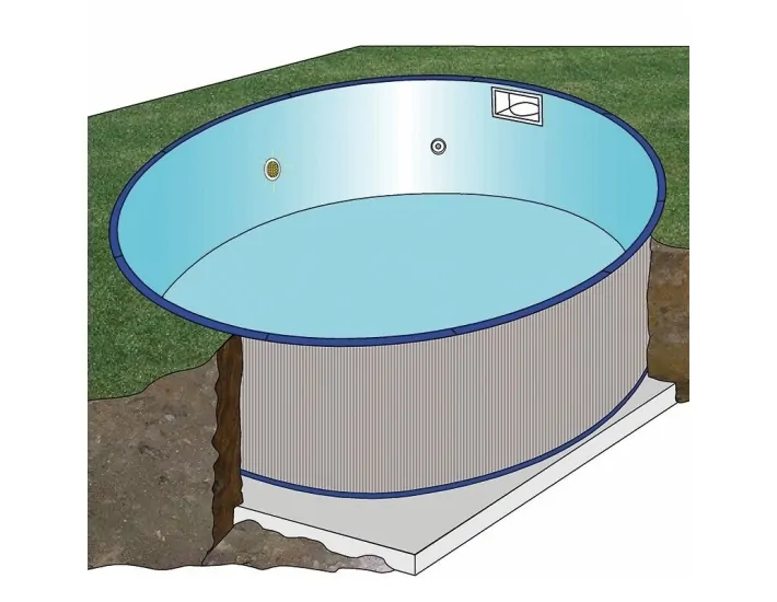 Inground Zwembad Gre Madagaskar Cirkelvormig