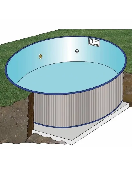 Inground Zwembad Gre Madagaskar Cirkelvormig