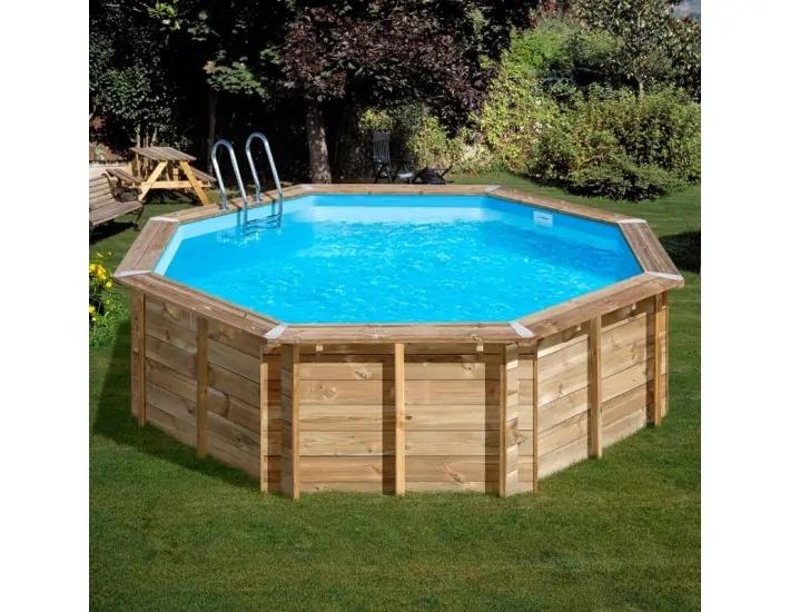 Wooden pool Gre Sunbay Violette 2 round Ø500x127