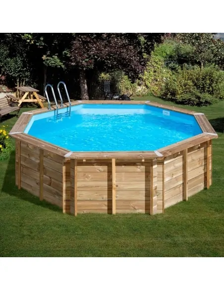 Wooden pool Gre Sunbay Violette 2 round Ø500x127