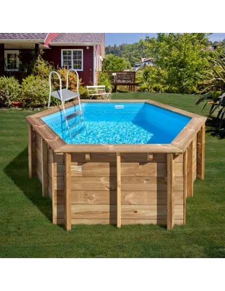 Wooden pool Gre Sunbay Lili 2 round Ø280x107