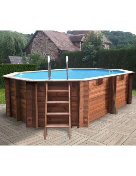 Wooden pool Gre Sunbay Grenade 2 Oval 436x336x117