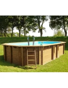 Wooden swimming pool Gre Sunbay Safran 2 Oval 620x395x136 2