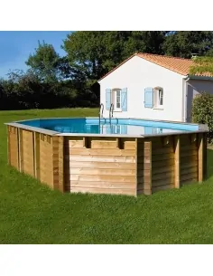 Wooden swimming pool Gre Sunbay Vermela Oval 672x472x146 2