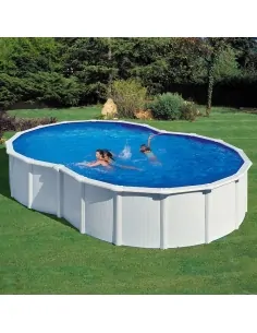 Swimming pool Gre Varadero in eight white sheet steel