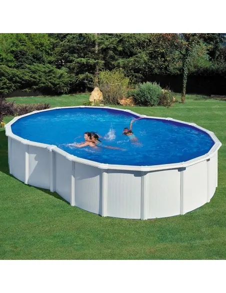 Swimming pool Gre Varadero in eight white sheet steel