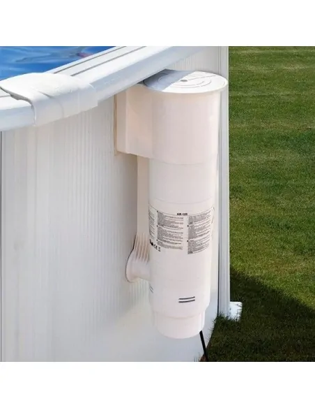 Swimming Pool Gre Bora Bora Oval Oval Steel Steel Sheet White