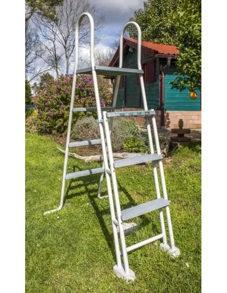 Detachable Swimming Pool Gre Sicilia Circular Wood Imitation