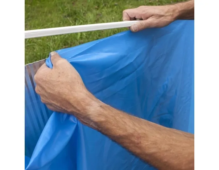 Blauwe Zwembadfolie Gre Cirkelvormig 30/100 -...