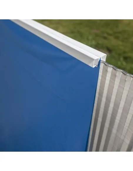 Blauwe Zwembadfolie Gre Cirkelvormig 30/100 - Hoogte 90 - Ophangsysteem Ø350