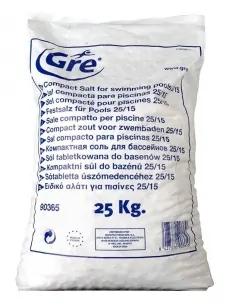 Salt for swimming pools 25 kg bag Gre 90365