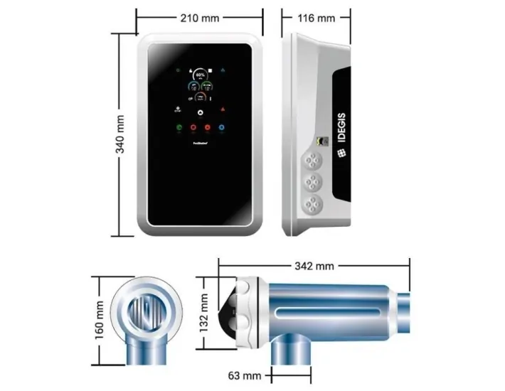 Salzchlorinator Idegis Domotic S2 LS PLUS (pH +...