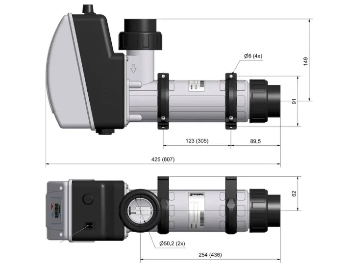 Electric Heater Pahlen AQUA HL INCOLOGY