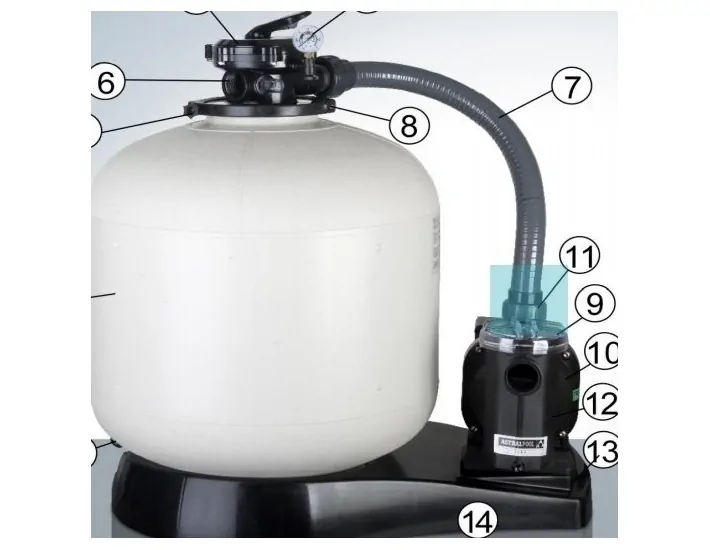 Zuigaansluiting AR1400/1350 Compact Gre 25470G0102