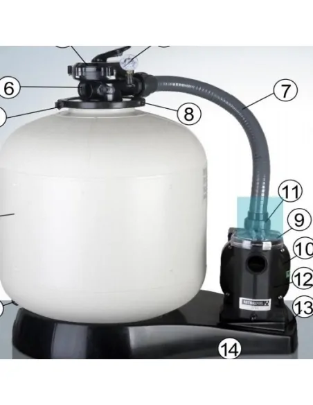 Zuigaansluiting AR1400/1350 Compact Gre 25470G0102