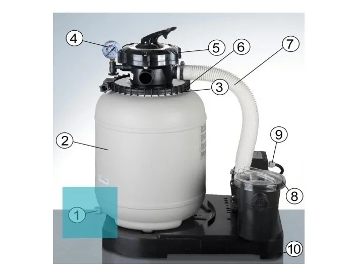 Zandtank ledigingsplug Gre AR1300 09090RG10