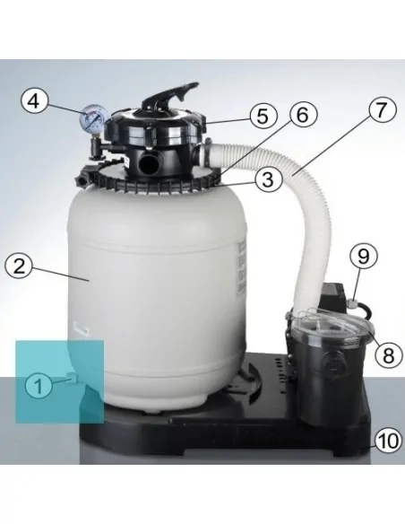 Zandtank ledigingsplug Gre AR1300 09090RG10