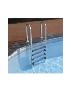 Edelstahl-Leiter Gre 3 Stufen 1,20M Höhe AR117402