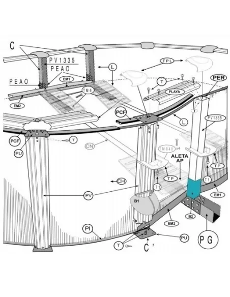Embellidor Piscines Gre amb Omegas PIOP