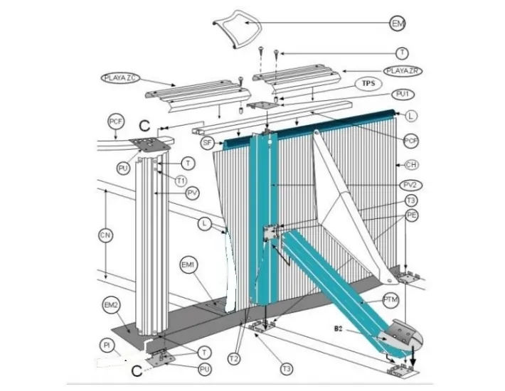 Vervangingsset Verticale Pool + Oblique Pool...
