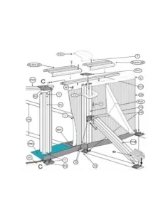 4-delige montageset voor onderprofiel en plaatwerk Gre...