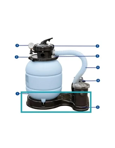 Filtervoet Gre FS300/400 BASEFS300