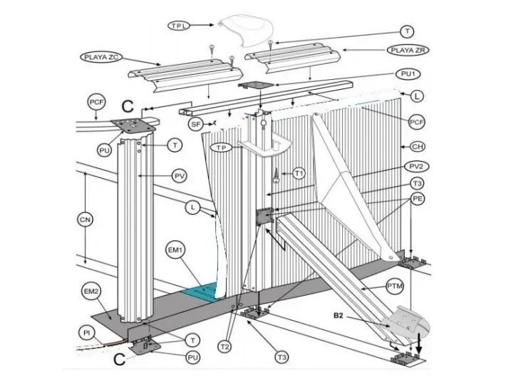 2-Delige ovale zwembadset Gre PBL11252