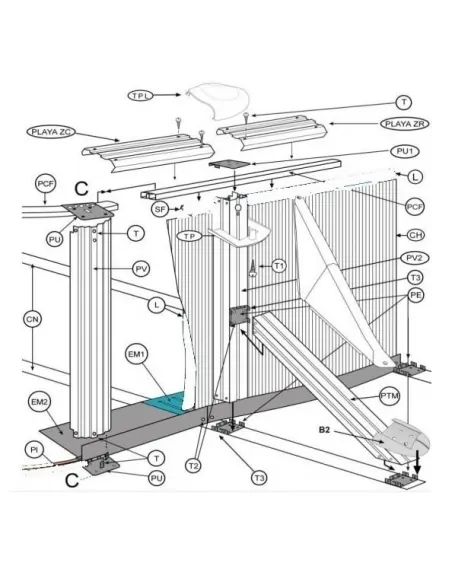2-Delige ovale zwembadset Gre PBL11252