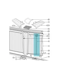 Kit Cierre Chapa Piscina Gre A.132Cm KITTTC32P
