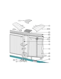 Perfil Curvo Inferior D.300 Marrón Piscina Gre PC3001165WP