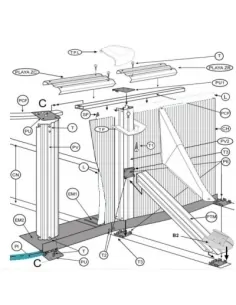 Perfil Inferior PVC Piscina Ovalada Gre Marrón PC4601160WP