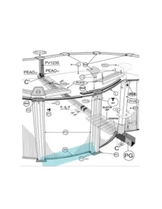 Perfil Inferior Sujeción Chapa Piscina Gre 710x475x120 CM...