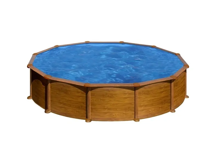 Schwimmbad Gre Starpool Kreisförmig Holzoptik...