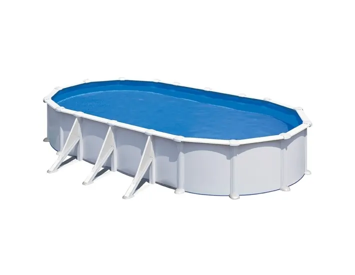 Piscina Gre Starpool Ovale Acciaio Bianco...