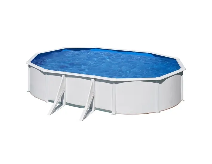 Piscina Gre Starpool Ovale Acciaio Bianco...