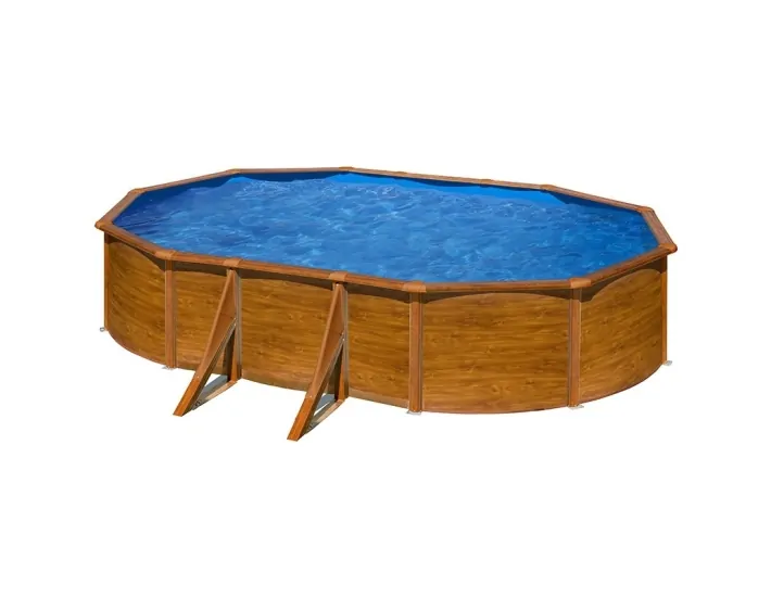 Schwimmbad Gre Starpool Oval Holzoptik Höhe 120 cm