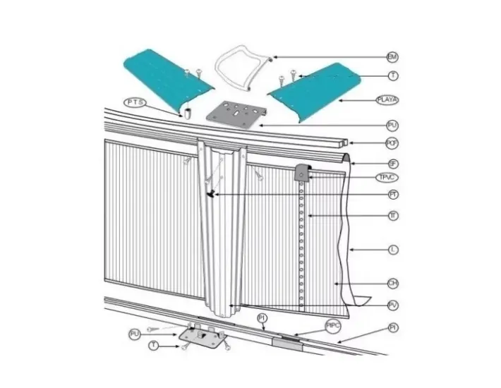 8 Playas 15x114,5 cm Swimming Pool Gre Ø300 cm...