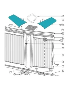 8 Playas Piscina Gre Redonda Ø350 cm PLY150081330