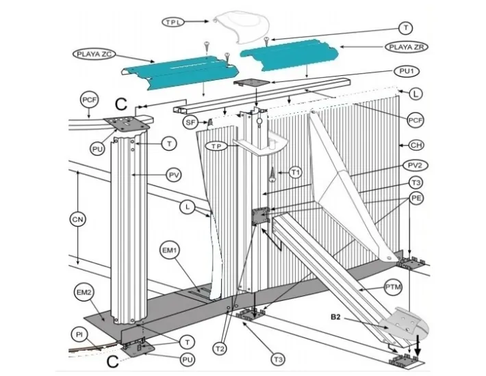 8 Playas 15x136,5 cm Swimming Pool Gre Oval...