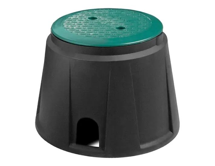 9"-Runddose mit Bajonettverschlussdeckel